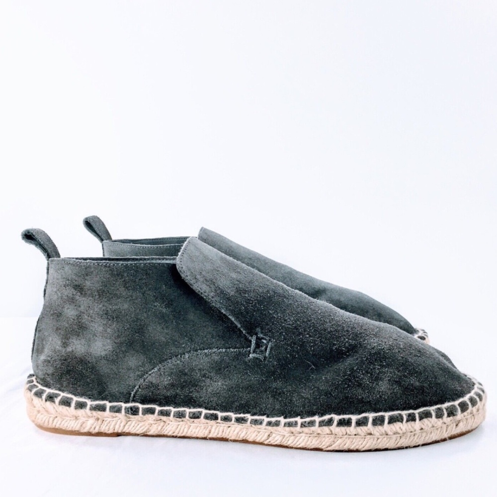 Vince Womens Espadrille Bootie Grey Suede Slip On Unlined Lightweight Sz 8
